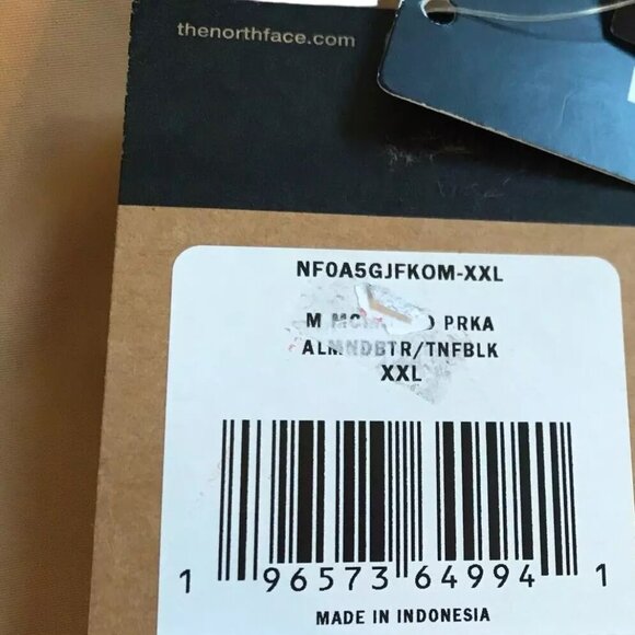 New NWT The North Face Men's Parka Coat McMurdo Down Parka, Size Men's XXL Tan - Picture 8 of 14